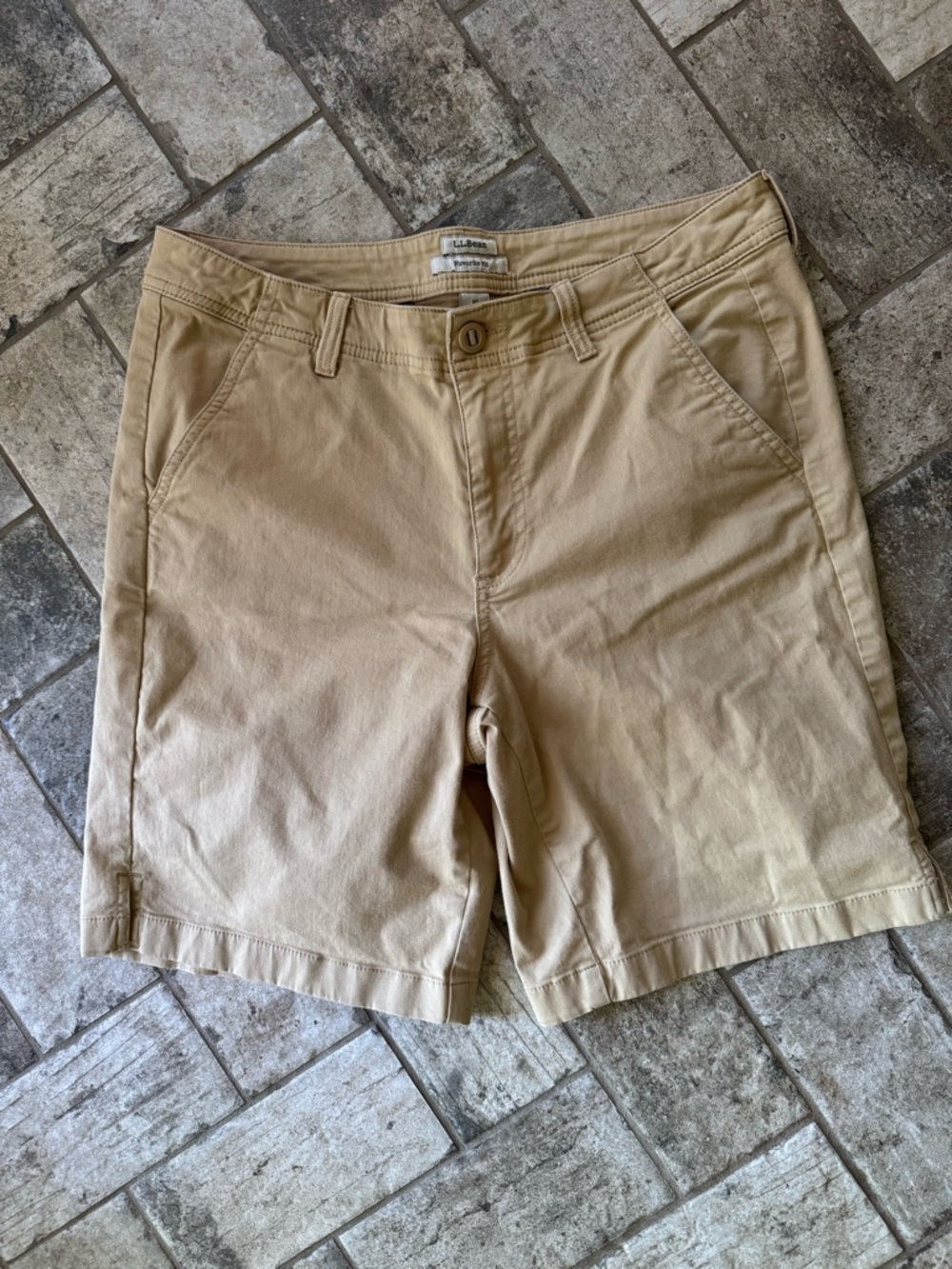 L.L.Bean khaki chino shorts